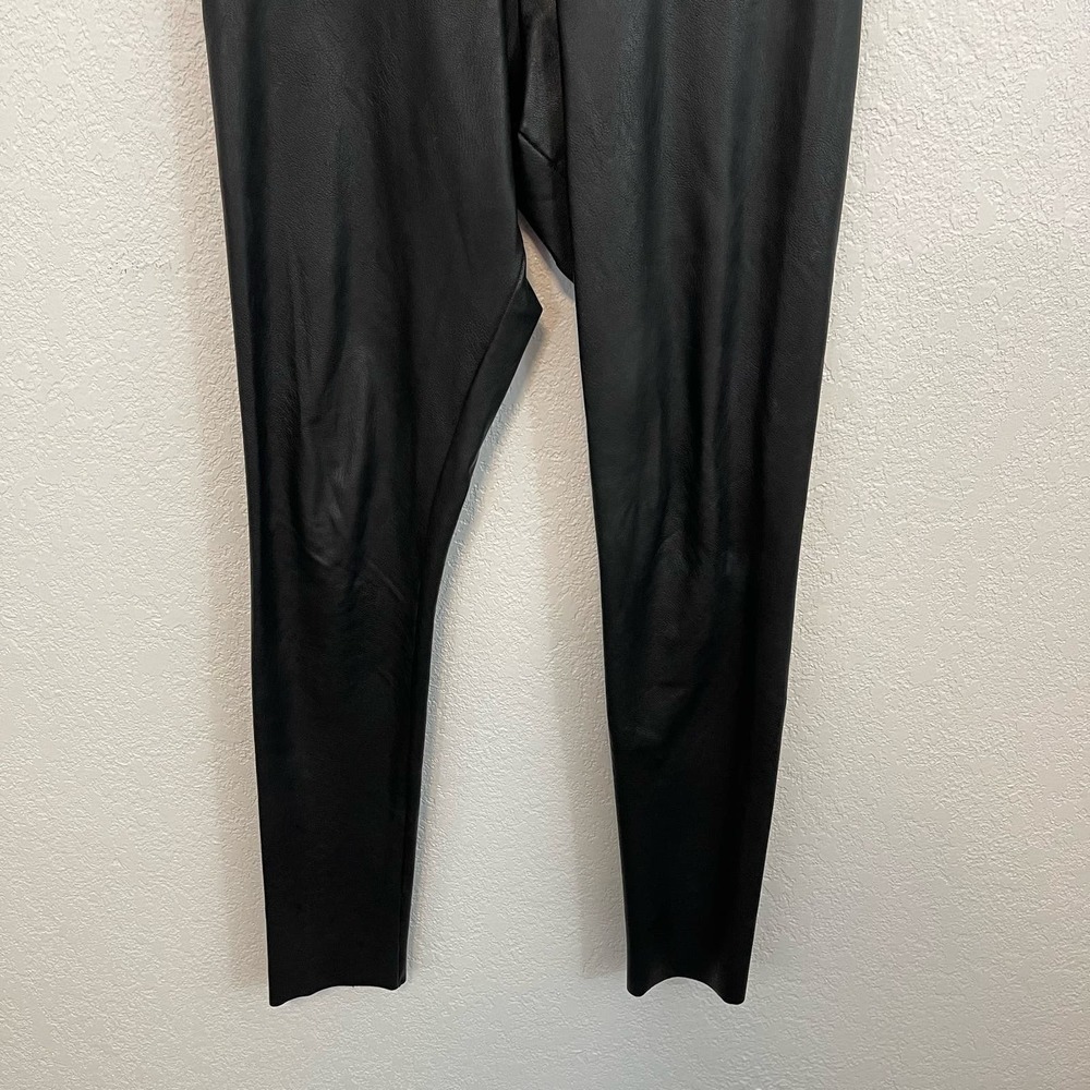 Commando Perfect Control High Waist Faux Leather Pull-On Leggings Black Medium - Picture 7 of 11